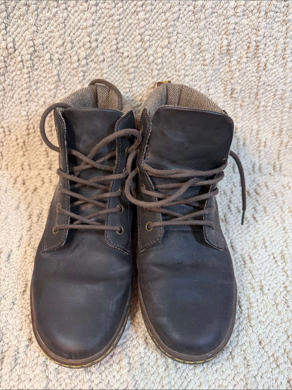 Birkenstock Brown Lace-Up Casual Boots